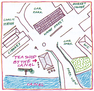 Map  for the Teashop by the Canal